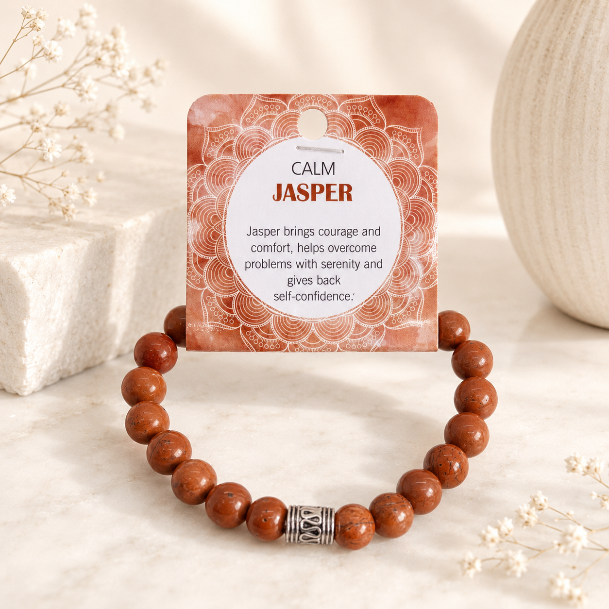 Natural Jasper Stone Bracelet 8mm
