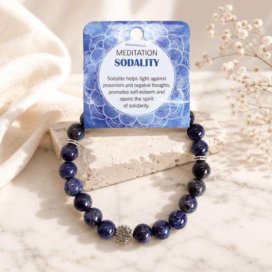 Natural Sodalite Stone Bracelet 8mm
