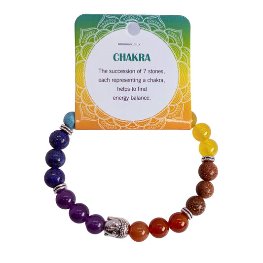 Natural CHAKRA  Stone Bracelet 1 Pcs