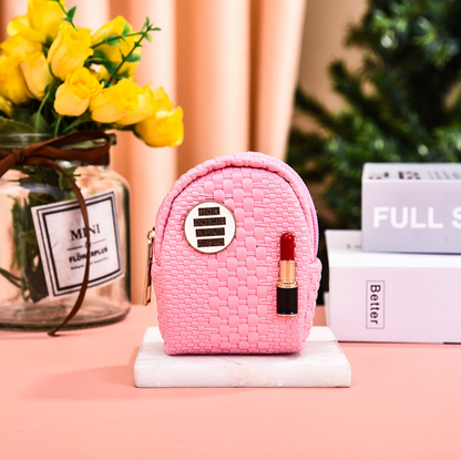 Lipstick backpack coin purse