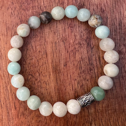 Natural Larderite Stone Bracelet 8mm