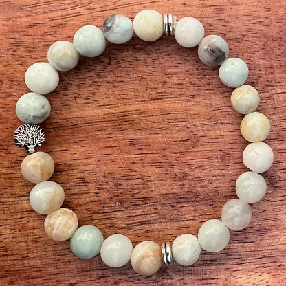 Natural Larderite Stone Bracelet 8mm