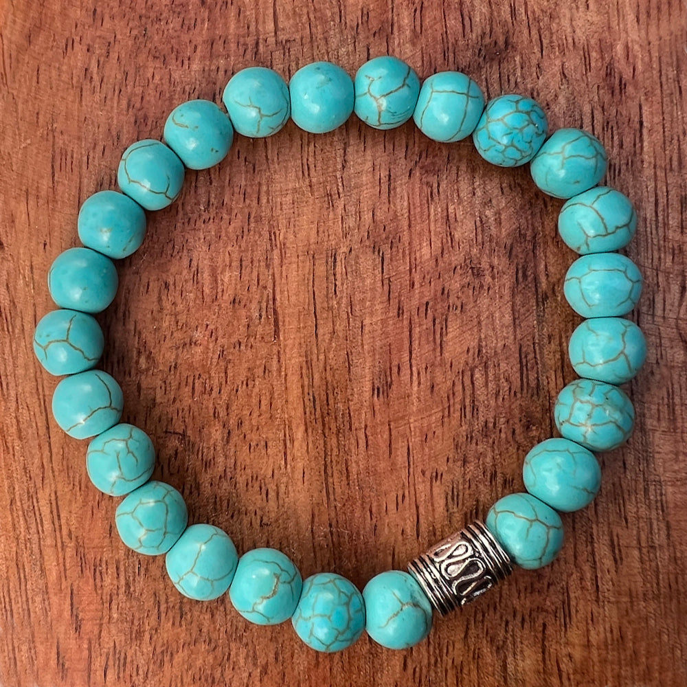 Natural Turquoise  Stone Bracelet 1Pcs