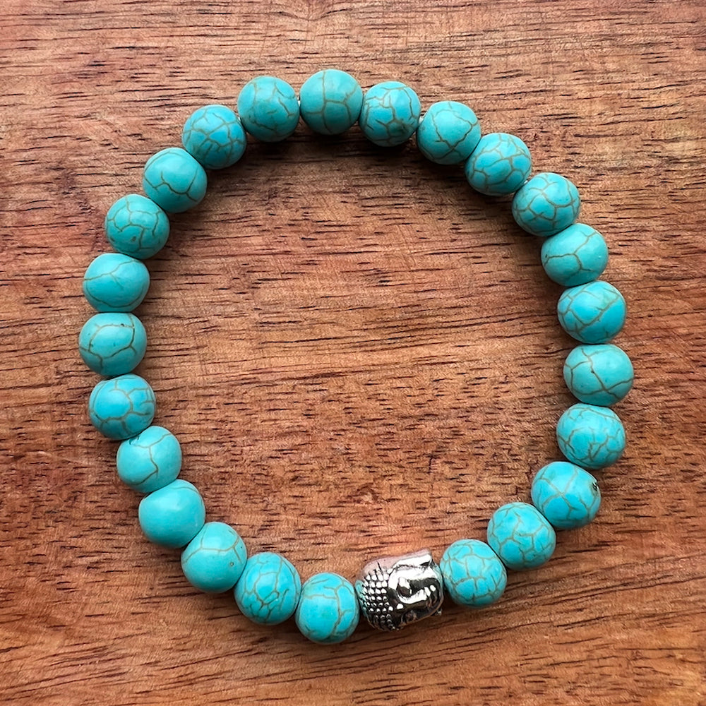 Natural Turquoise  Stone Bracelet 5 Pcs
