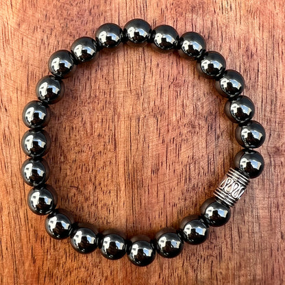 Natural Hematite Stone Bracelet 8mm