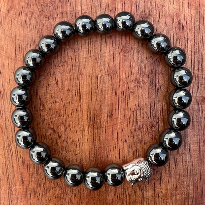 Natural Hematite Stone Bracelet 8mm